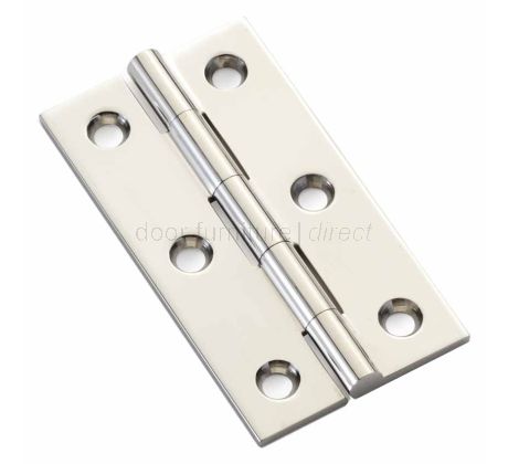 Polished Nickel Cabinet Hinges In Pairs