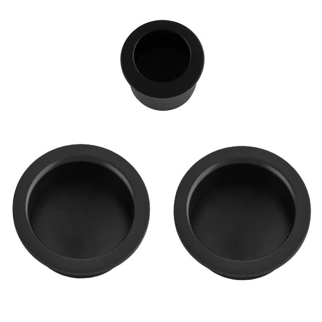 Black Sliding Door Pull Kit 60mm