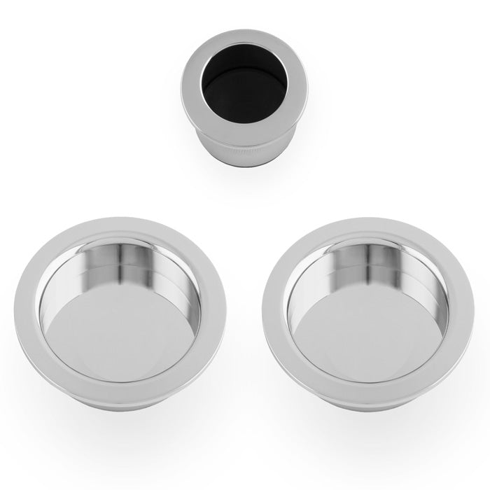 Polished Chrome Sliding Door Pull Kit 60mm