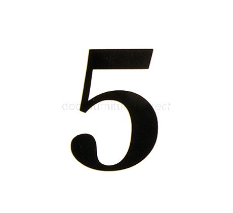 51mm Adhesive Black Numerals and Letters