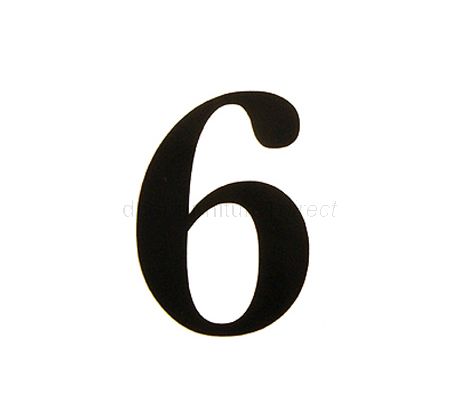 51mm Adhesive Black Numerals and Letters