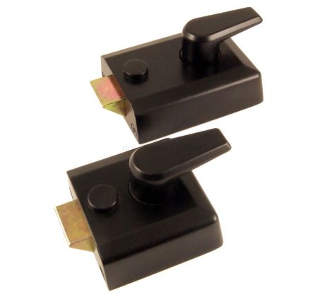 Black Front Door Nightlatch Standard and Narrow Style