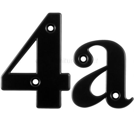 Hoppe Black Door Numerals and Letters