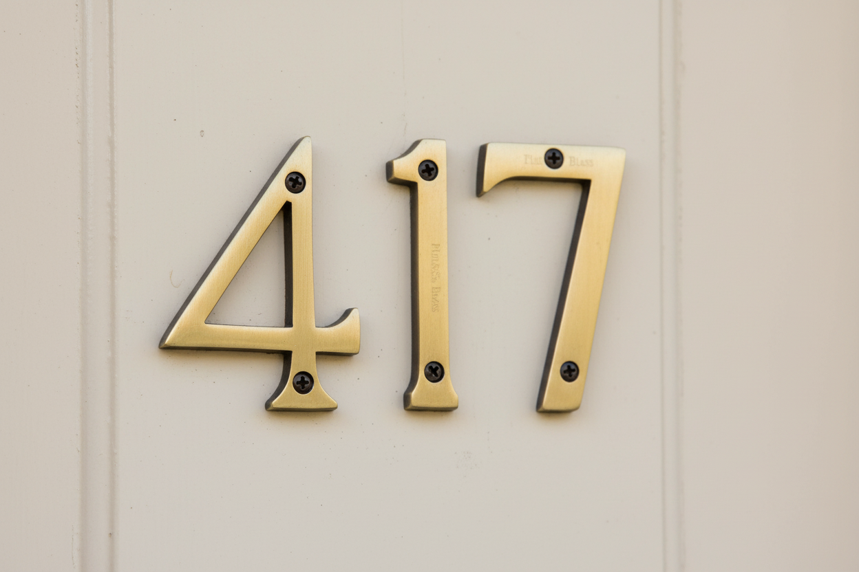 Heritage C1560 Antique Brass 3in (76mm) Numerals 0-9