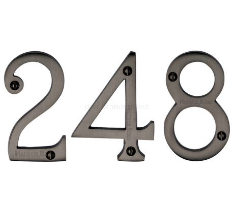 Matt Bronze 76mm (3in) Screw Fix Door Numbers 0-9 C1560