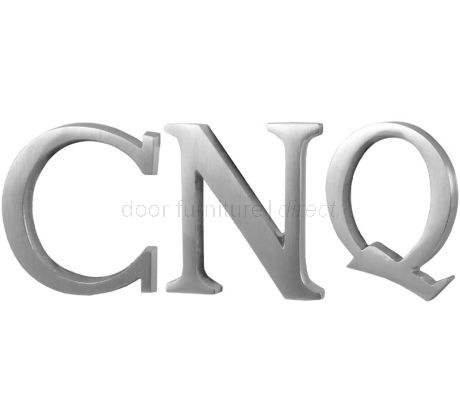 Satin Chrome Concealed Fix Front Door Letters A-Z 51mm C1565