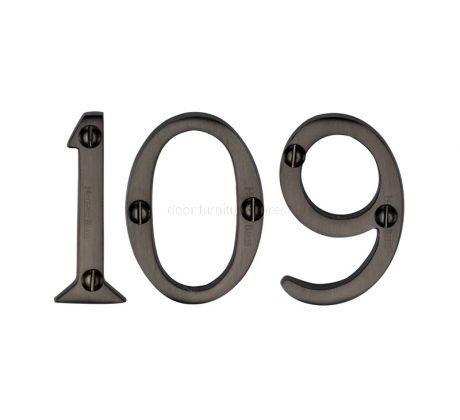 Matt Bronze Screw Fixed Front Door Numbers 0-9 51mm C1567