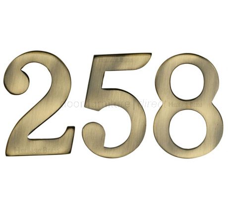 Heritage C1568 Antique Brass Self Adhesive Door Numbers 51mm 0-9