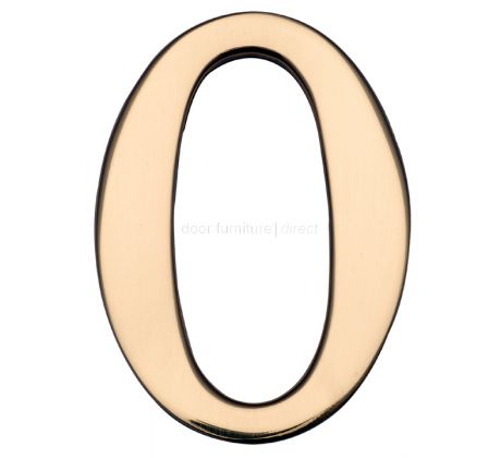 Polished Brass Self Adhesive Door Numbers 0-9 51mm C1568