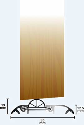 Stormguard Access Threshold CDX 838mm in Gold Effect