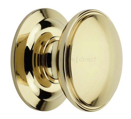 Fab and Fix Centre Door Knob 100mm Hardex Gold Through Fix