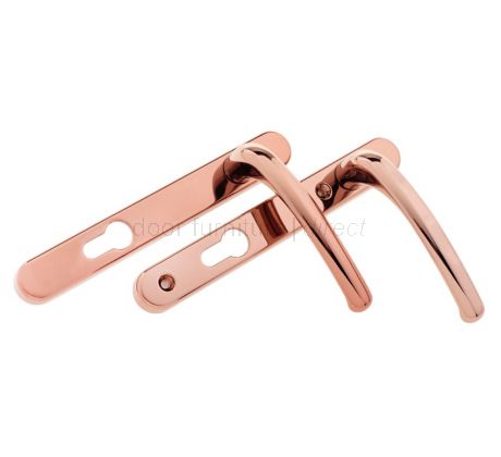 Fab and Fix Windsor Hardex Rose Door Handles 92mm Centres
