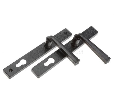 Fab and Fix Noble Forged Black Door Handles 92mm Centres