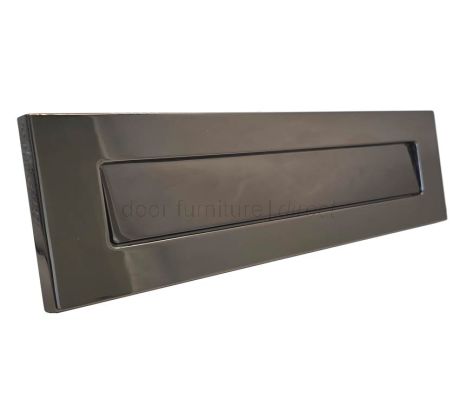 Architectural Shield External Letter Plate Hardex Bronze 317x88mm
