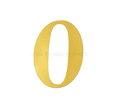 51mm Adhesive Gold Numerals and Letters