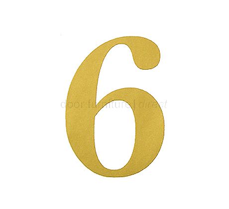 51mm Adhesive Gold Numerals and Letters