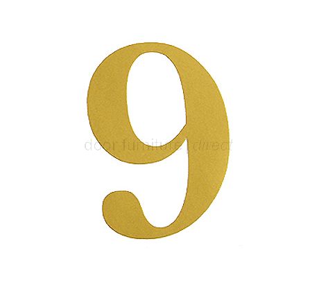 51mm Adhesive Gold Numerals and Letters