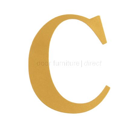 51mm Adhesive Gold Numerals and Letters