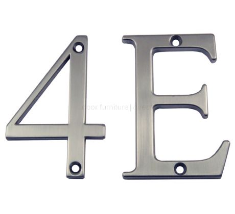 Fab and Fix Hardex Graphite Door Numerals 0-9 and Letters A-F 80mm
