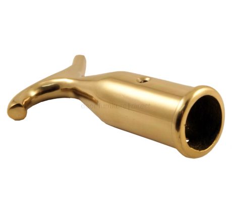 Polished Brass Pole Hook