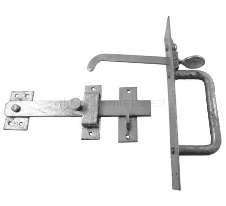 Suffolk Latch Long Arm Spelter Galvanised