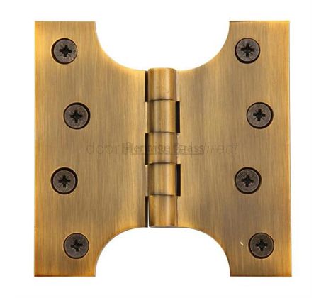 Antique Brass Parliament Hinges 102x51x102mm In Pairs