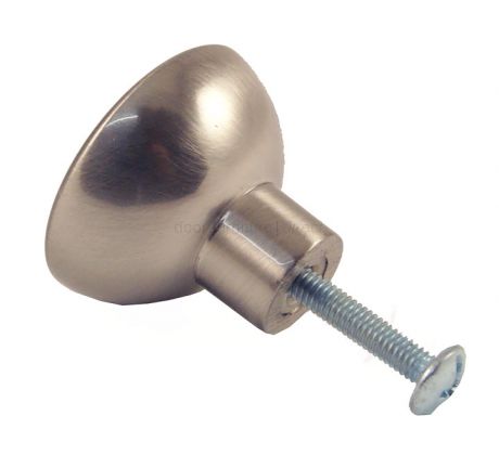 Dimple Cupboard Knob 32mm Satin Nickel