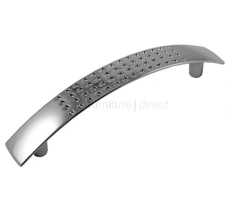 Polished Chrome Dimple Cabinet Handle 96mm
