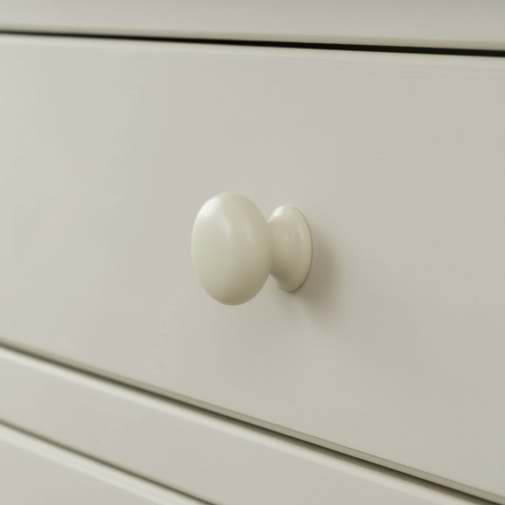 White Painted Pine Cupboard Knob
