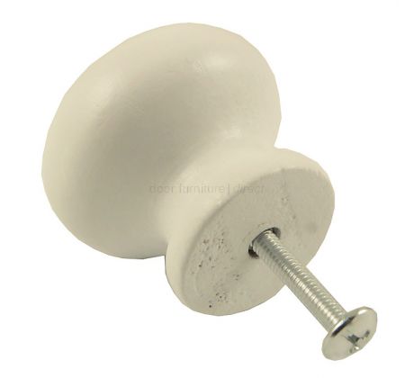White Painted Pine Cupboard Knob