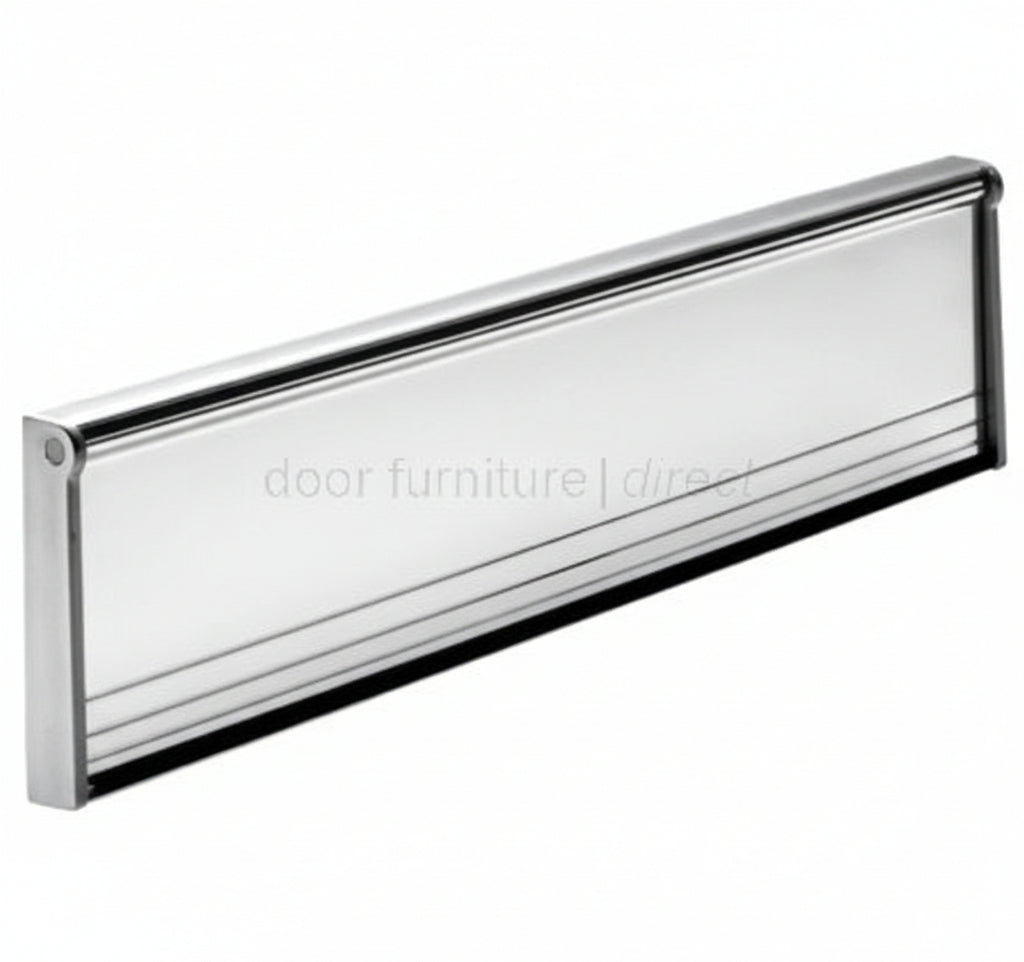 Draught Proof Letter Plate or Tidy 292mm Polished Chrome