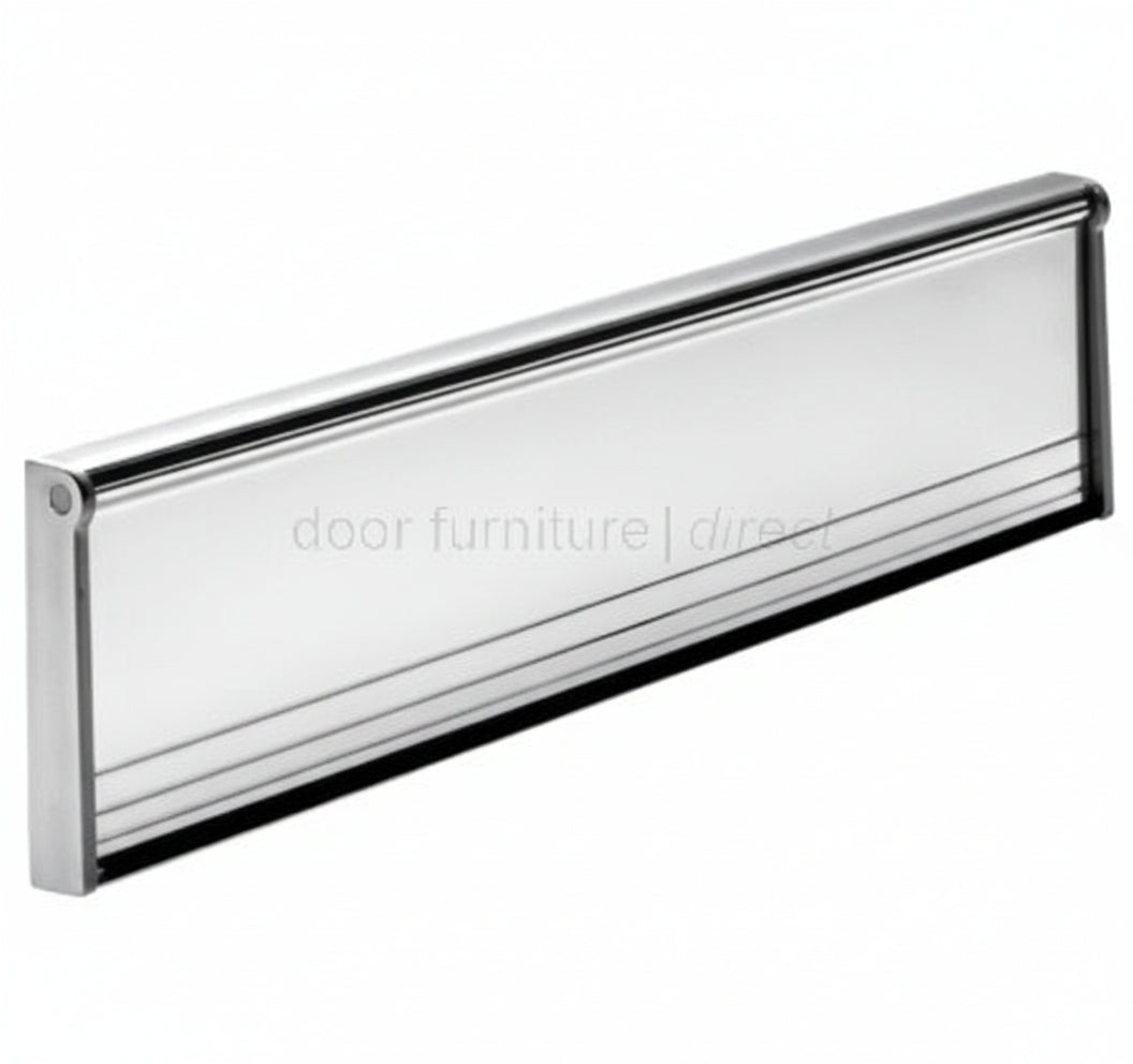 Draught Proof Letter Plate or Tidy 292mm Polished Chrome