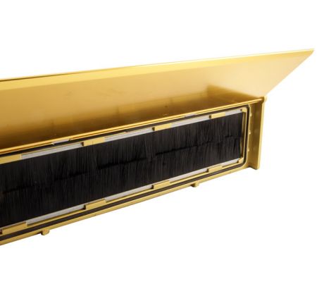 Draught Proof Letter Plate or Tidy 292mm Polished Chrome