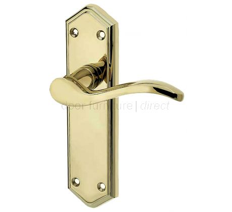 Paris Brass PVD Finish Latch Handles 168x47mm