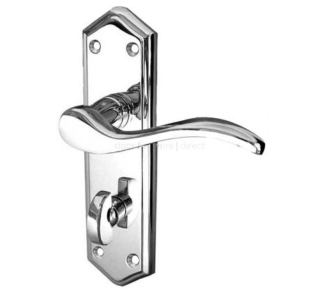 Paris Polished Chrome Bathroom Handles 168x47mm