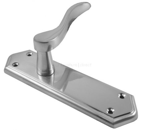 Paris Satin Chrome Latch Handles 168x47mm