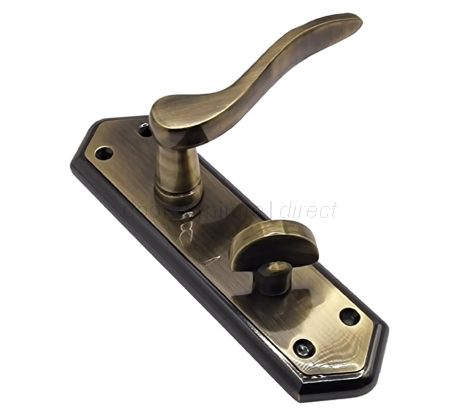 Paris Antique Brass and Bronze Bathroom Handles 168x47mm