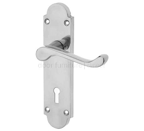 Epsom Polished Chrome Lock Handles 169x40mm