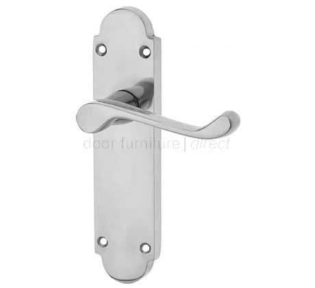 Epsom Polished Chrome Latch Handles 169x40mm