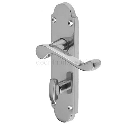 Epsom Polished Chrome Bathroom Handles 169x40mm