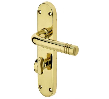 Porto Polished Brass Bathroom Handles 183x40mm