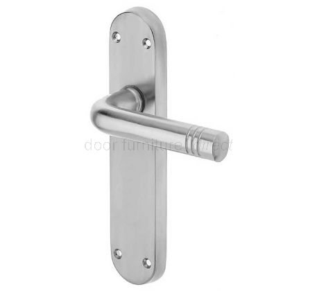 Porto Satin Chrome Latch Handles 183x40mm