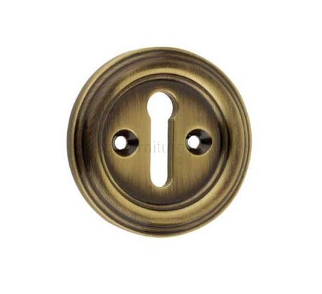 Antique Brass Parisian Escutcheon 42mm