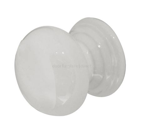White Ceramic Cupboard Knob