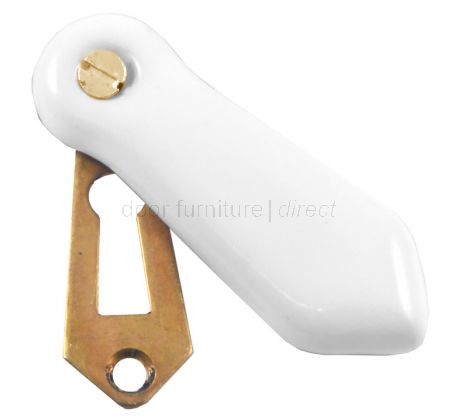 White Porcelain Covered Escutcheon