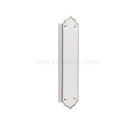 White Silverline Porcelain Finger Plate 280x75mm