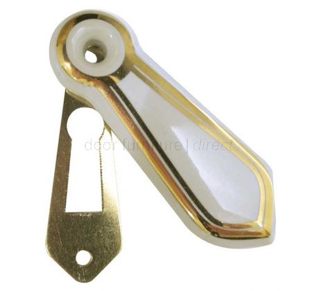 White Gold Line Covered Escutcheon