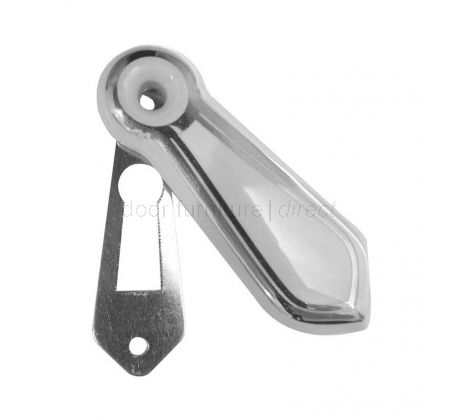 White Silverline Porcelain Escutcheon