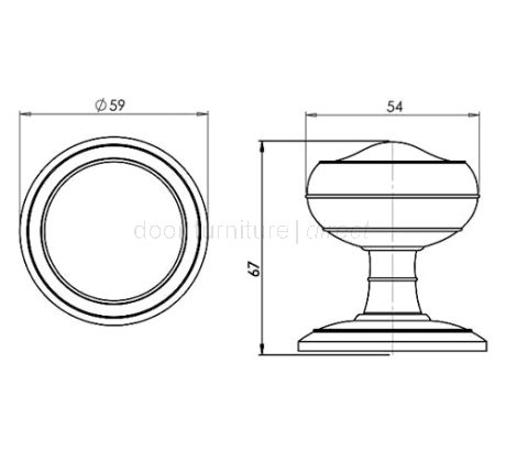 Satin Nickel Coronet Mortice Door Knob Set