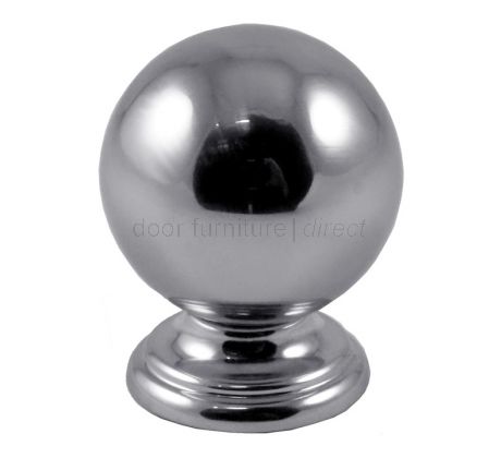 Polished Chrome Ball Cabinet Knob 33mm
